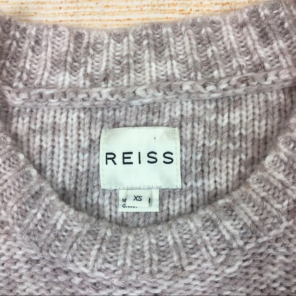 REISS pullover marled sweater w/ pockets cotton XS - Picture 2 of 6